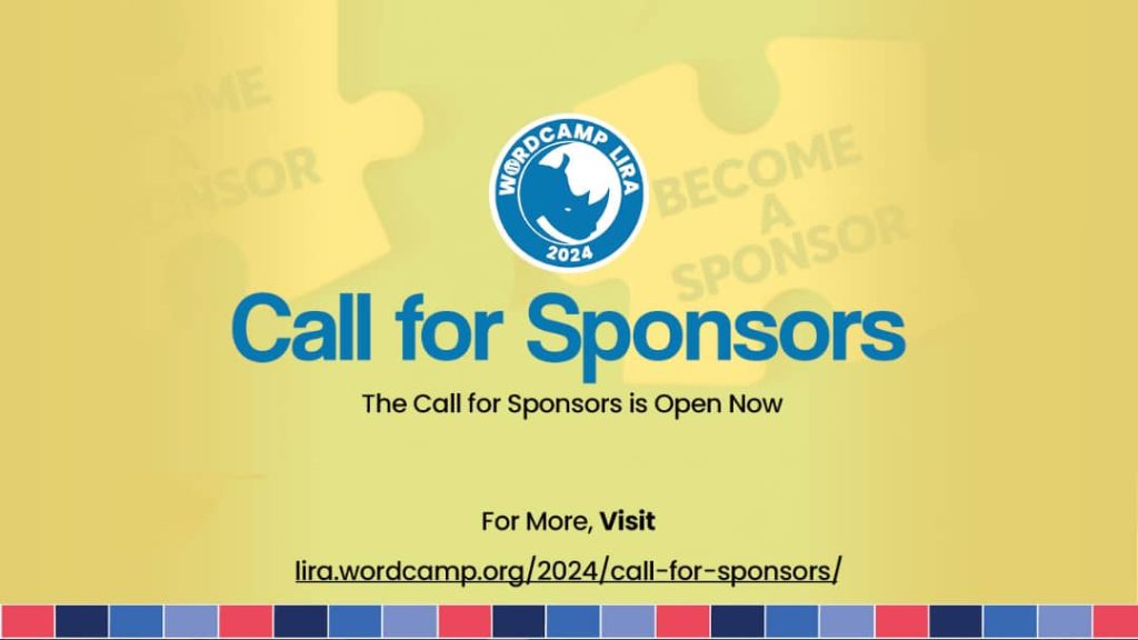 Sponsor the first WordCamp in Northern Uganda! Sponsor the first WordCamp in Northern Uganda!